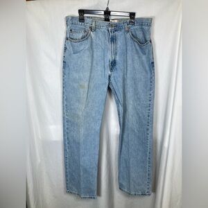 Y2K Levi’s 505 Regular Fit Light Wash Blue Denim Jeans Sz 38/30